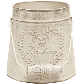MyGift French Country Vintage Garden Decor Bucket